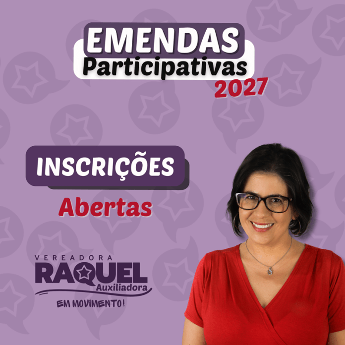 emendas participativas - inscrições abertas