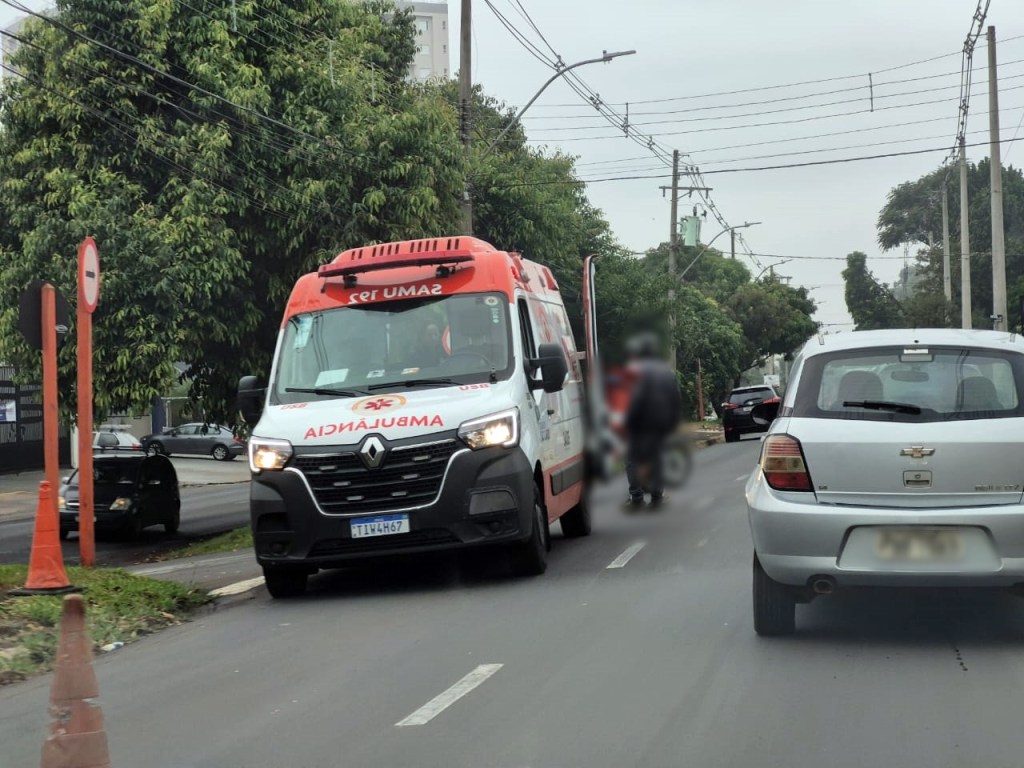 Ciclista ficou ferida