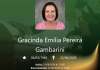 O falecimento, aos 78 anos, de Gracinda Emilia Pereira Gambarini