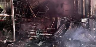 Incêndio destruiu barracão no Santa Felícia