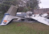 Avião cai em terreno da AABB no interior de SP e mata duas pessoas