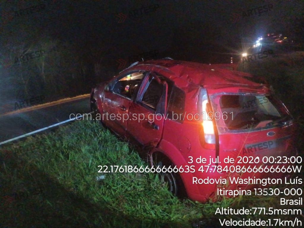 Um grave acidente deixou uma pessoa morta e outras três feridas na noite de quinta-feira (2), na Rodovia Washington Luís (SP-310), em Itirapina.