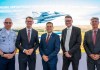 Embraer produzirá na região mais 20 caças Gripen em parceria com a SAAB Da esquerda para a direita: Tenente-Brigadeiro do Ar Marcelo Kanitz Damasceno, Comandante da Força Aérea Brasileira; Peter Sandwall, Secretário de Estado no Ministério da Defesa da Suécia; Bosco da Costa Junior, Presidente e CEO da Embraer Defesa & Segurança; Lars Tossman, chefe da área de negócios Aeronautics da Saab; e Tenente-Brigadeiro do Ar Heraldo Luiz Rodrigues. Crédito: Divulgação / Saab