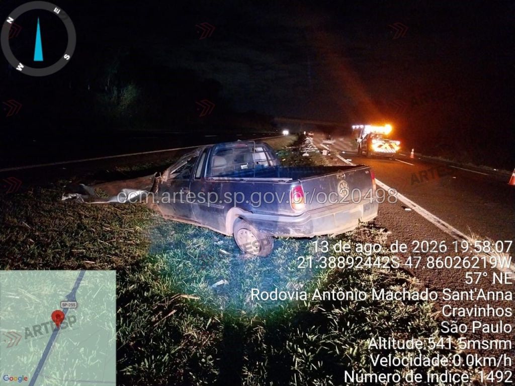 Um acidente na noite de ontem, 13, no km 23, sentido norte, da SP 255 (Rodovia Antonio Machado Sant'Anna) matou o ex-prefeito de Guatapará, Ailton Aparecido da Silva de 55 anos