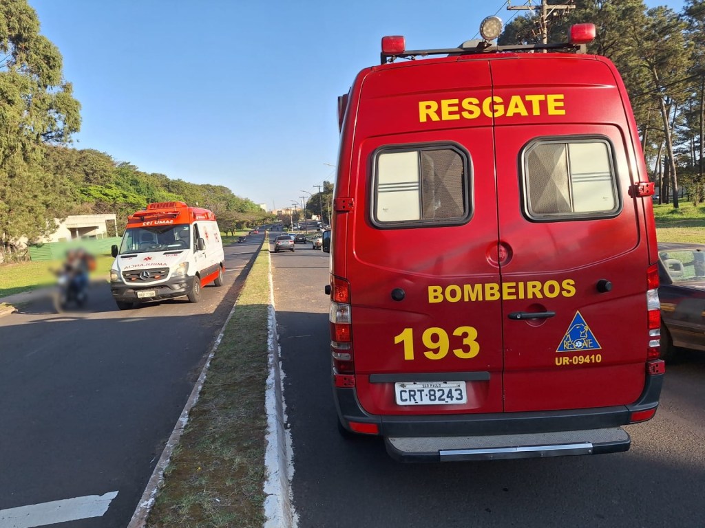 Acidente com motocicleta envolve mãe e filho na região do Cedrinho