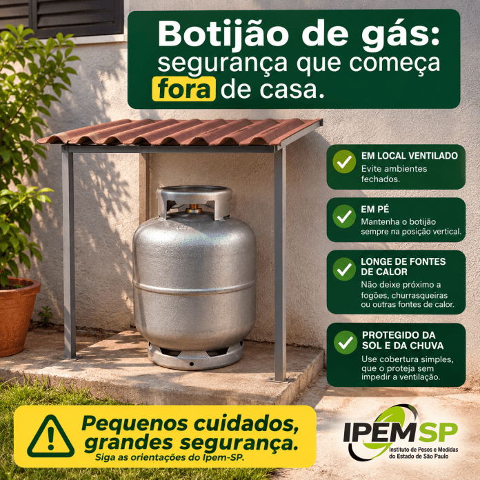 Botijão de gás: Ipem-SP alerta para cuidados e como evitar acidentes Botijão de gás: Ipem-SP alerta para cuidados e como evitar acidentes