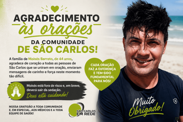 Família de Moisés Barreto agradece orações e informa que motoboy está fora de risco Família de Moisés Barreto agradece orações e informa que motoboy está fora de risco
