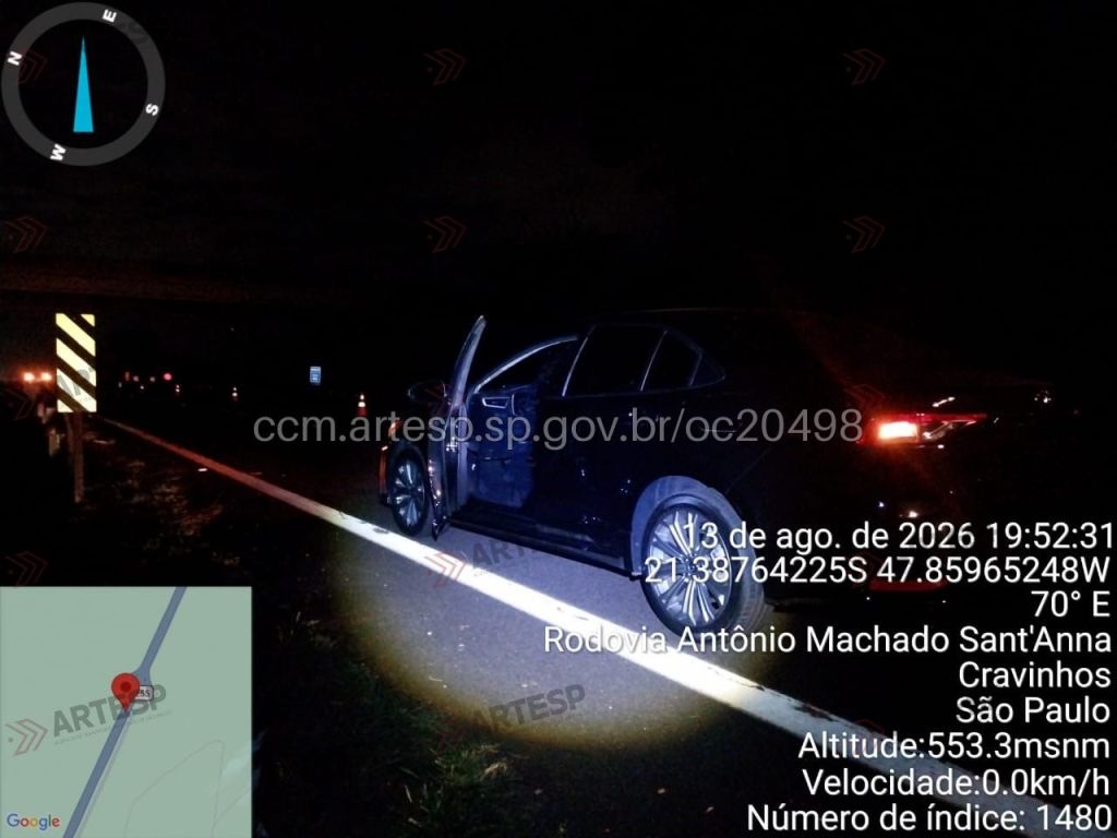 Um acidente na noite de ontem, 13, no km 23, sentido norte, da SP 255 (Rodovia Antonio Machado Sant'Anna) matou o ex-prefeito de Guatapará, Ailton Aparecido da Silva de 55 anos