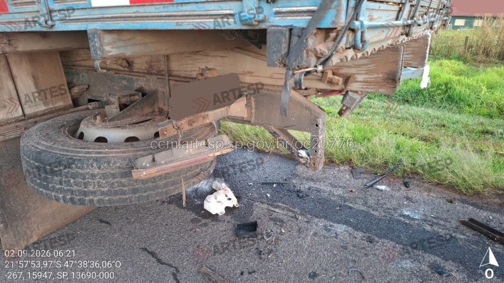 Grave acidente na SP 215