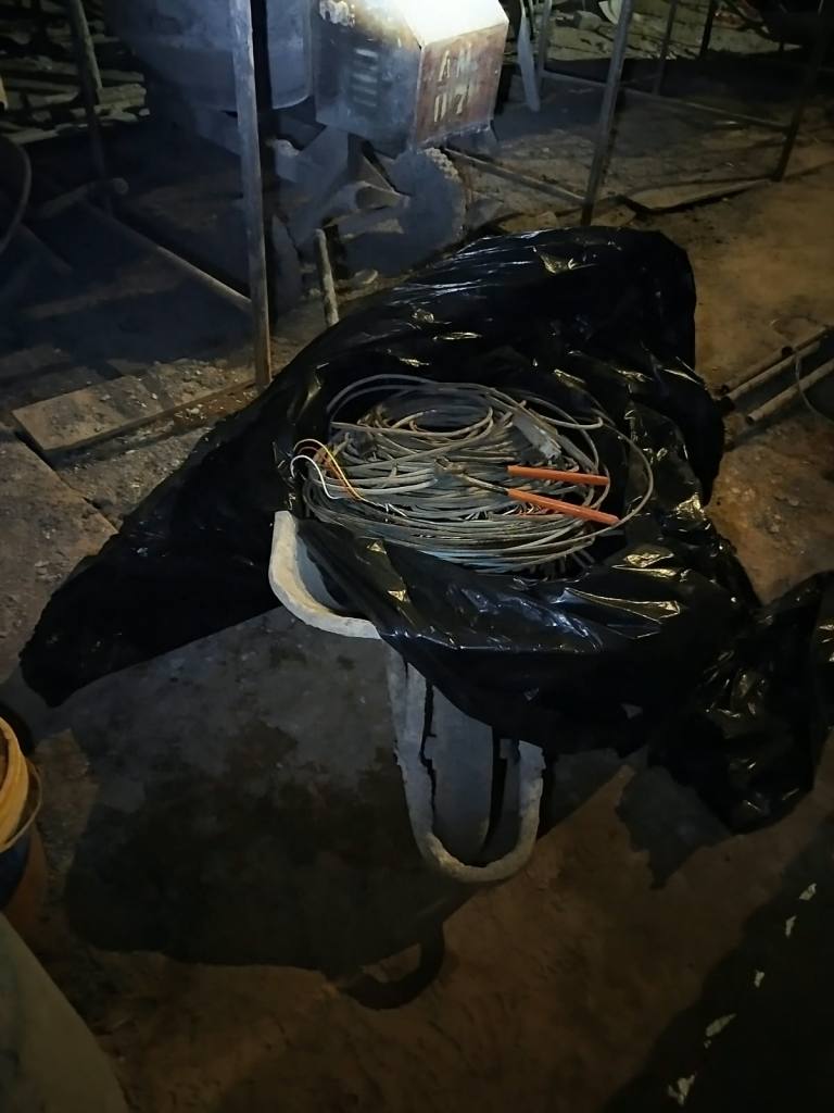 Homem foi preso após furto, ele foi flagrado com uma carriola contendo fios e cabos elétricos retirados de uma obra no centro de São Carlos