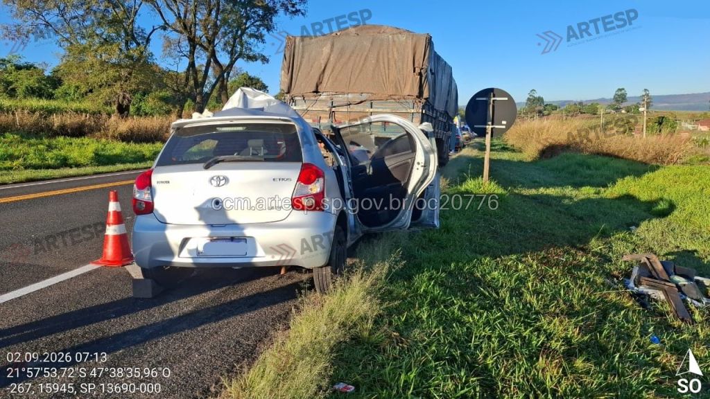 Grave acidente na SP 215