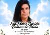 O falecimento, aos 50 anos, de Elaine Patricia Baldani de Toledo