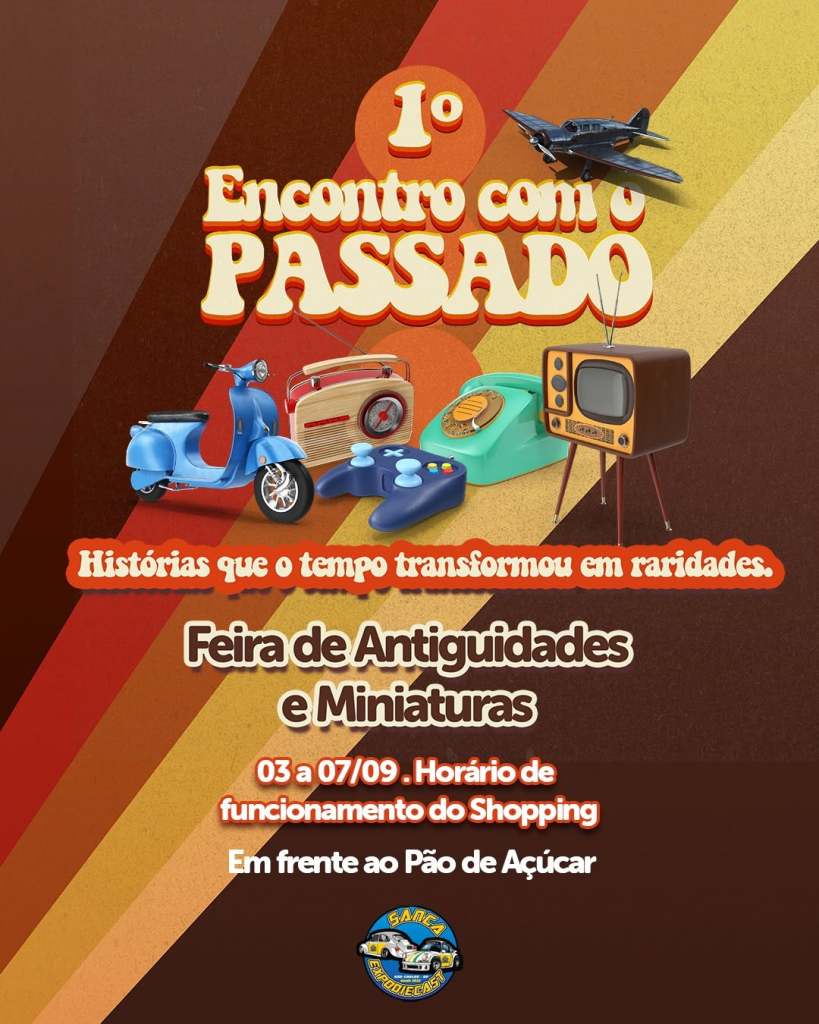 Encontro com o Passado- Feira de antiguidades reúne objetos dos anos 70, 80 e 90 no Shopping São Carlos
