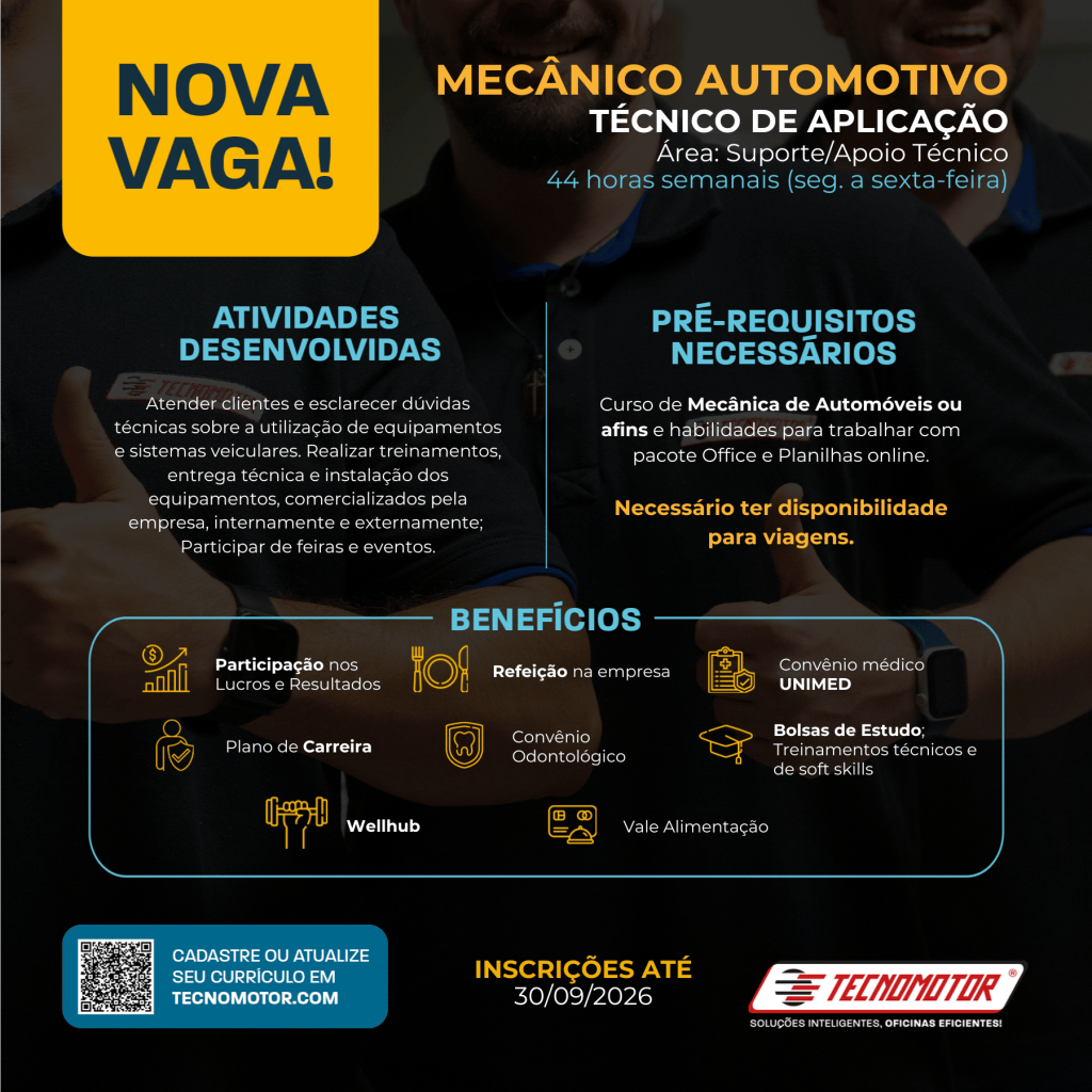 Vaga na Tecnomotor