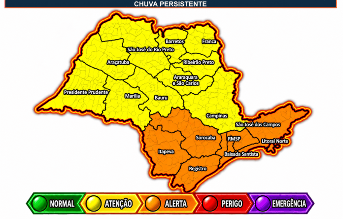 Região de São Carlos pode ter 70 mm de chuva entre segunda e quarta, alerta Defesa Civil Região de São Carlos pode ter 70 mm de chuva entre segunda e quarta, alerta Defesa Civil