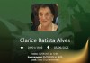 O falecimento, aos 86 anos, de Clarice Batista Alves