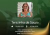 O falecimento, aos 74 anos, de Terezinha de Souza
