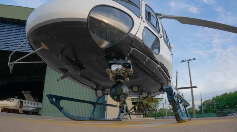 Xmobots: Sensor XSIS 222A embarcado em helicóptero