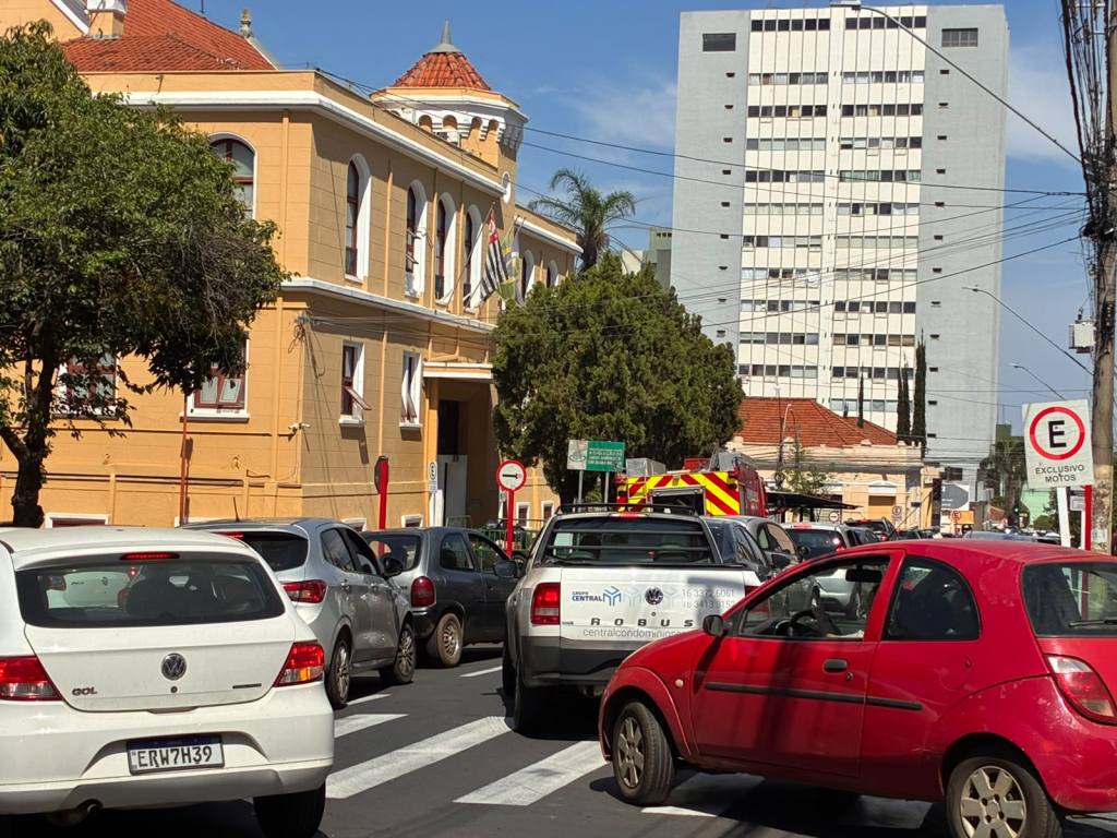 Princípio de incêndio em prédio do Centro