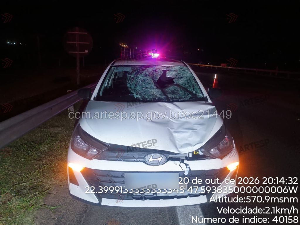 Rodovia Washington Luís em Rio Claro, onde pedestre morreu atropelado na noite de terça-feira