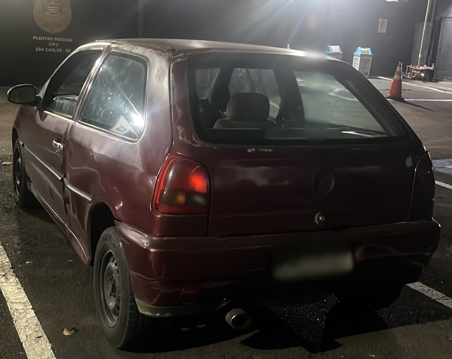 Gol furtado em Araraquara é recuperado pela PM em São Carlos