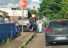 Carro capota após colisão no Centro de São Carlos Carro capota após colisão no Centro de São Carlos
