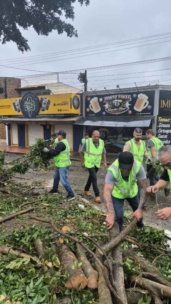Estragos provocados pelo temporal em São Carlos neste domingo, 25 de outubro, após chuva de 79,4 milímetros e fortes ventos