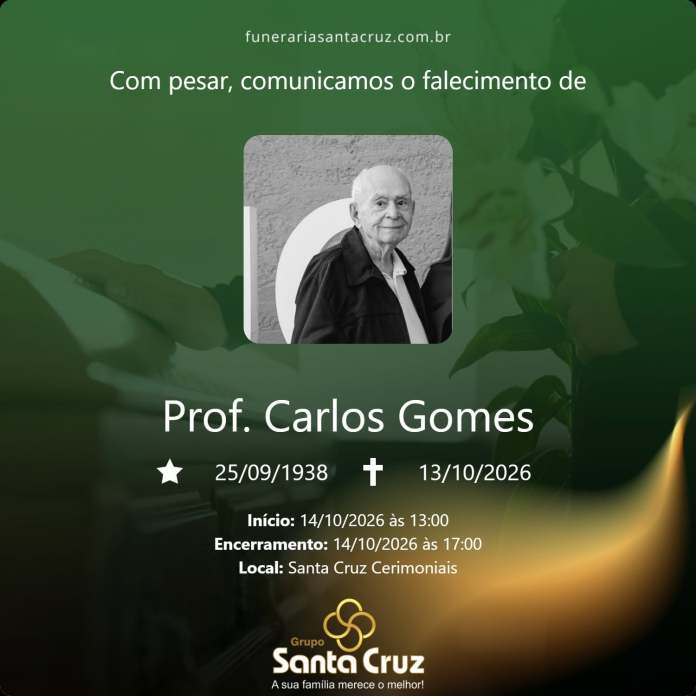 Adeus ao Professor Carlos Gomes Adeus ao Professor Carlos Gomes