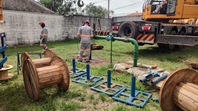 SAAE realiza substituição de bomba do poço do Douradinho para melhorar o abastecimento de água em São Carlos SAAE realiza substituição de bomba do poço do Douradinho para melhorar o abastecimento de água em São Carlos