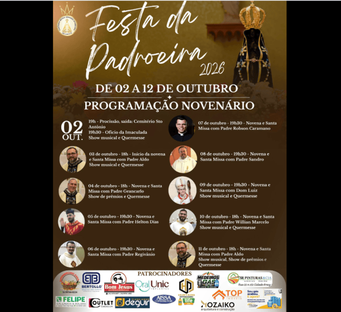 Festa de Nossa Senhora Aparecida começa nesta sexta em São Carlos Festa de Nossa Senhora Aparecida começa nesta sexta em São Carlos