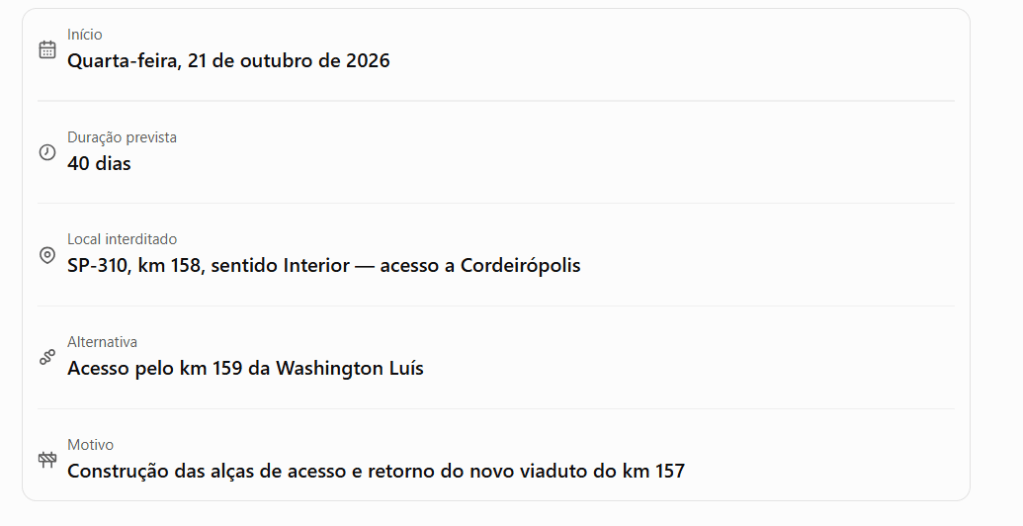 Obras na Washington Luís
