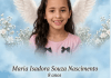 Luto na região: aos 8 anos, falece a pequena Maria Isadora