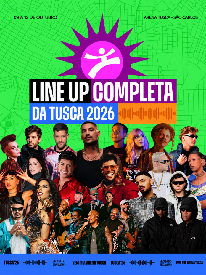 TUSCA 2026: veja shows, horários e programação completa em São Carlos TUSCA 2026: veja shows, horários e programação completa em São Carlos